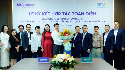 AMDI GROUP ký kết hợp tác toàn diện với Ngân hàng TMCP Đầu tư và Phát triển Việt Nam (BIDV) – Chi nhánh Hồng Hà